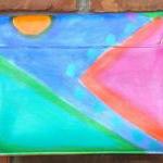 Hand Painted Handbag with M..