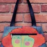 Hand Painted Handbag with M..