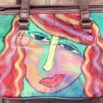 Hand Painted Handbag with M..