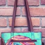 Hand Painted Handbag with M..
