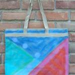 Hand Painted Large Tote Bag..