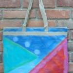 Hand Painted Large Tote Bag..